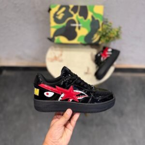 Buy BAPE STA OS Black Red Sneakers Sale!