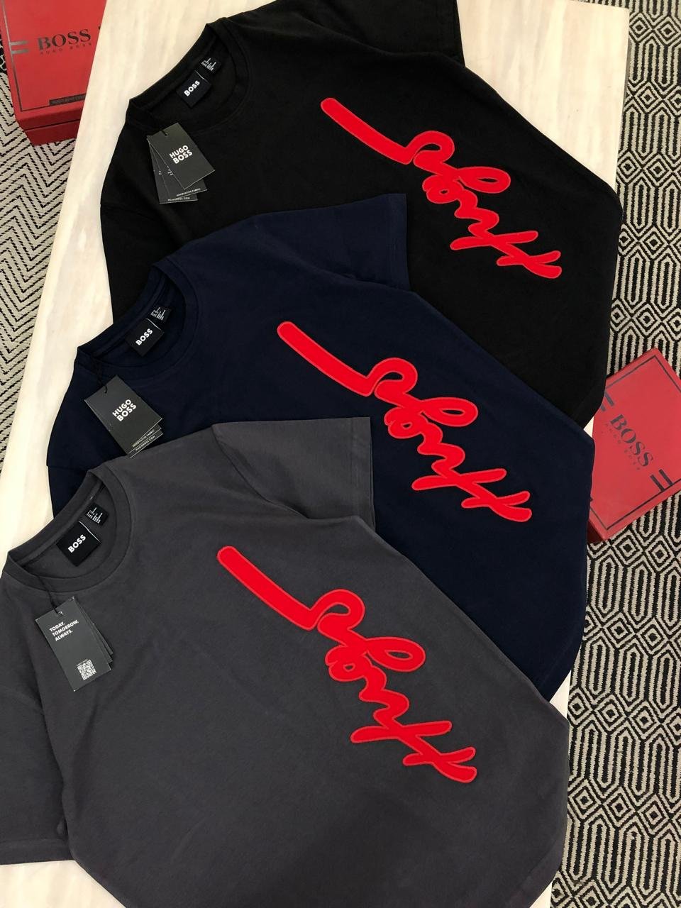 Buy Hug_o Bo_sss Round Neck Tees in Stock - Image 4