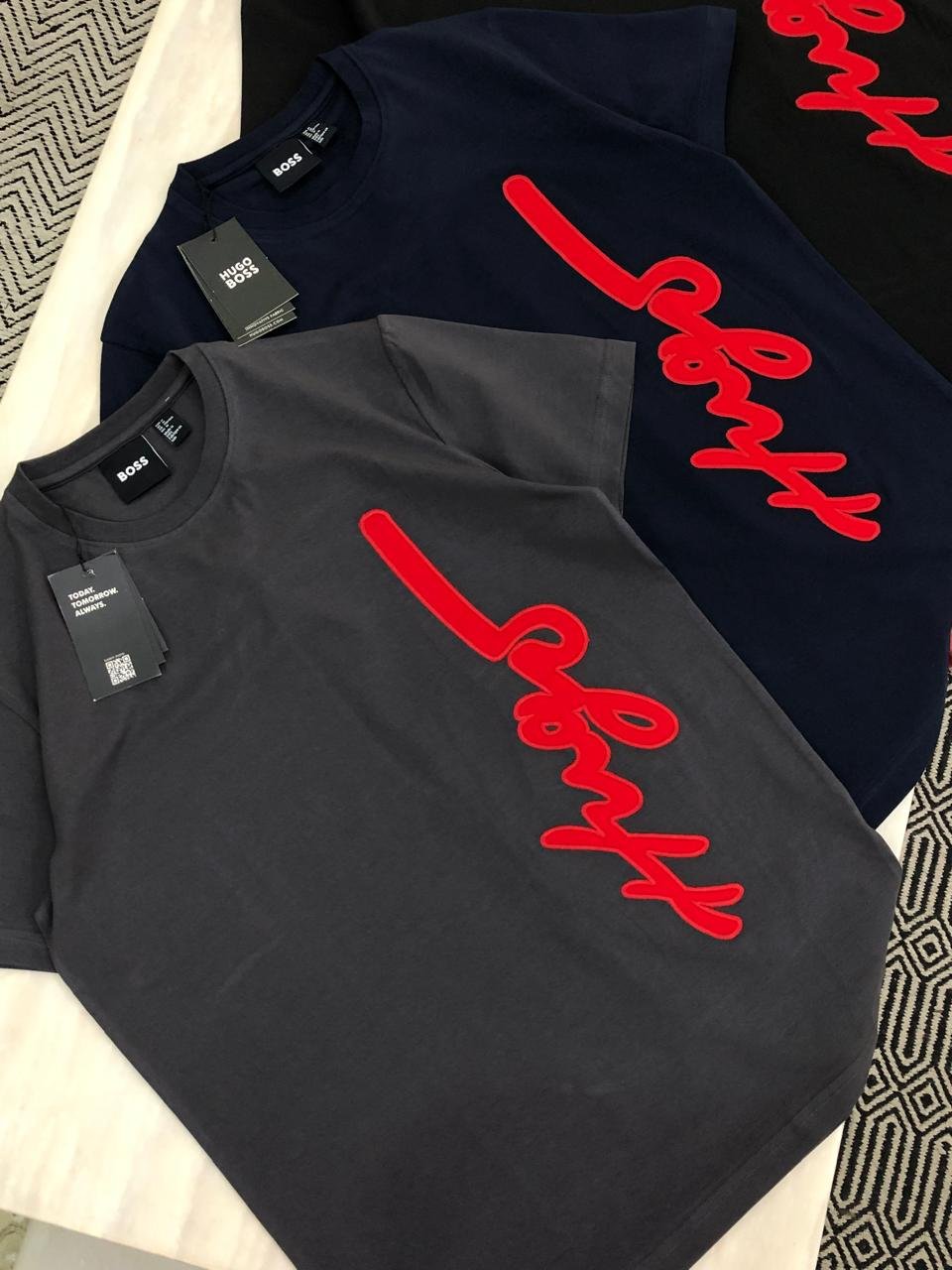 Buy Hug_o Bo_sss Round Neck Tees in Stock - Image 5