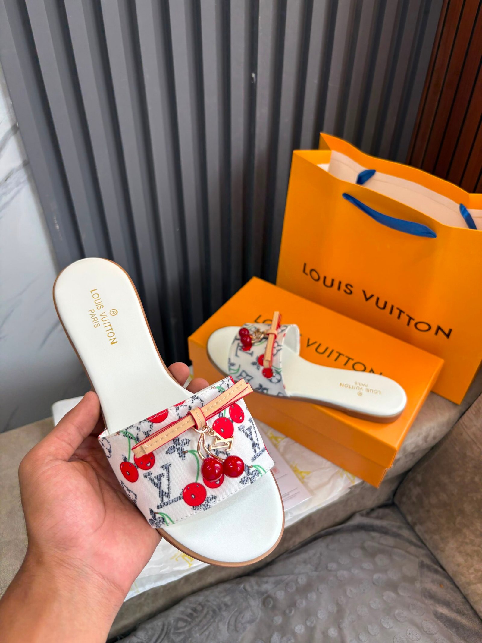 Buy LV x Murakami Lily Flat Mules Luxury - Image 10
