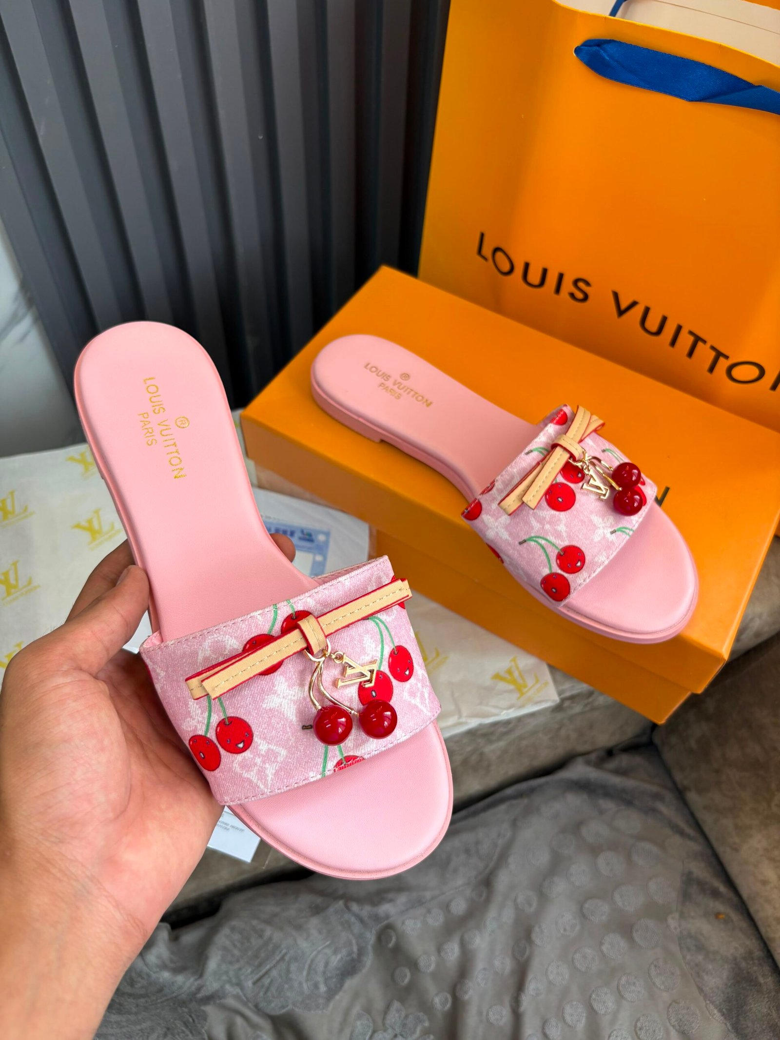Buy LV x Murakami Lily Flat Mules Luxury - Image 7