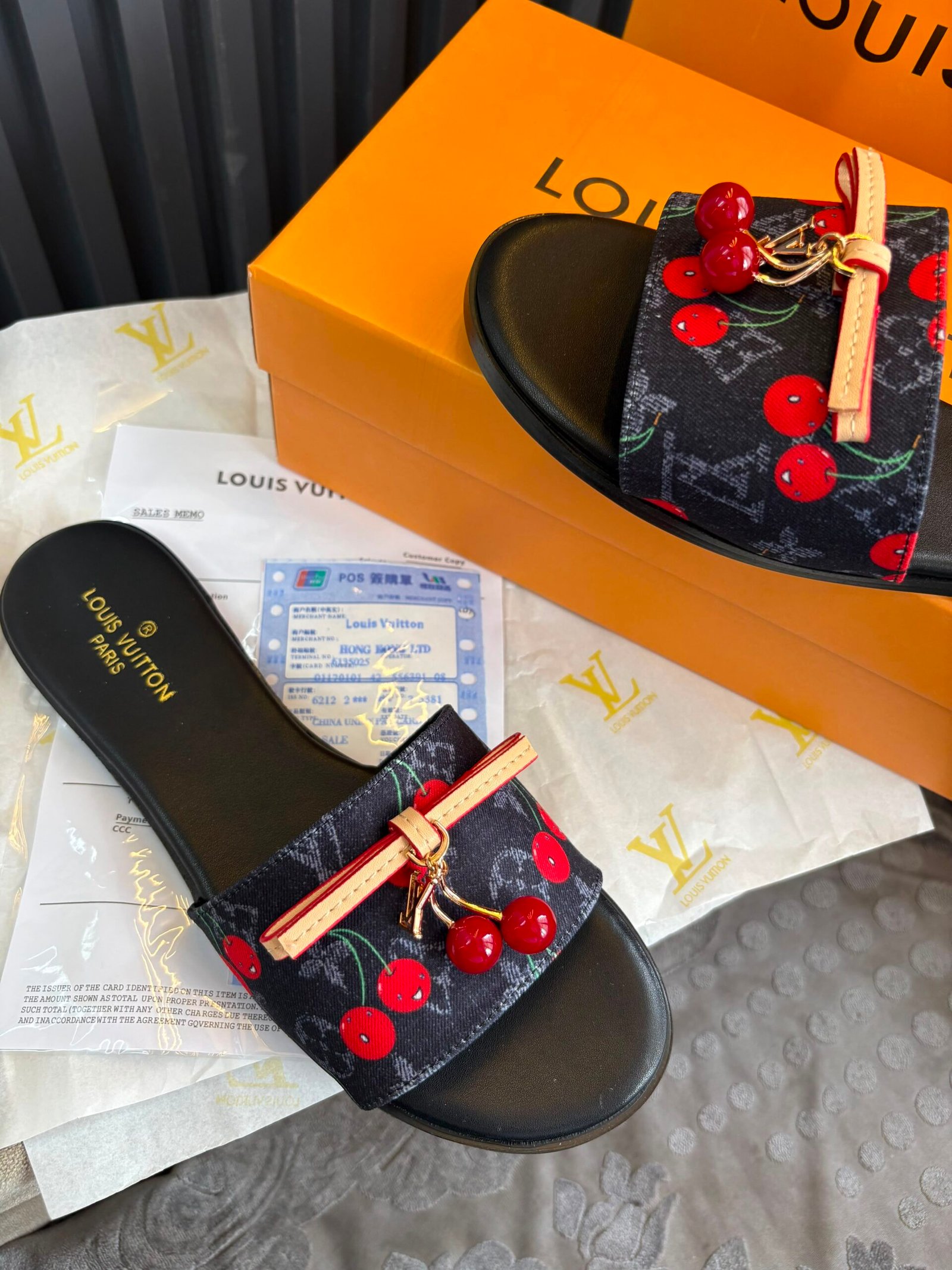 Buy LV x Murakami Lily Flat Mules Luxury