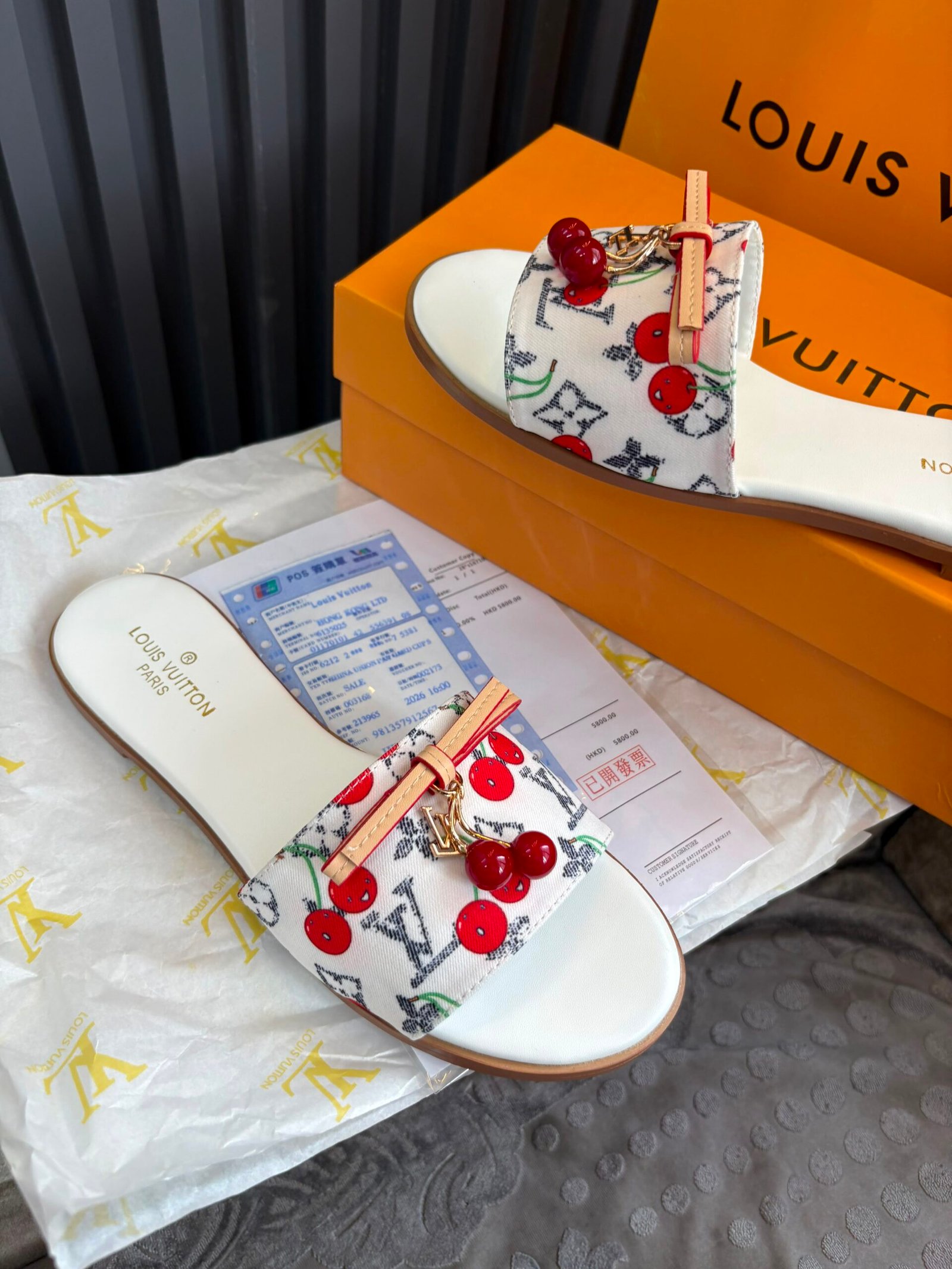 Buy LV x Murakami Lily Flat Mules Luxury - Image 9