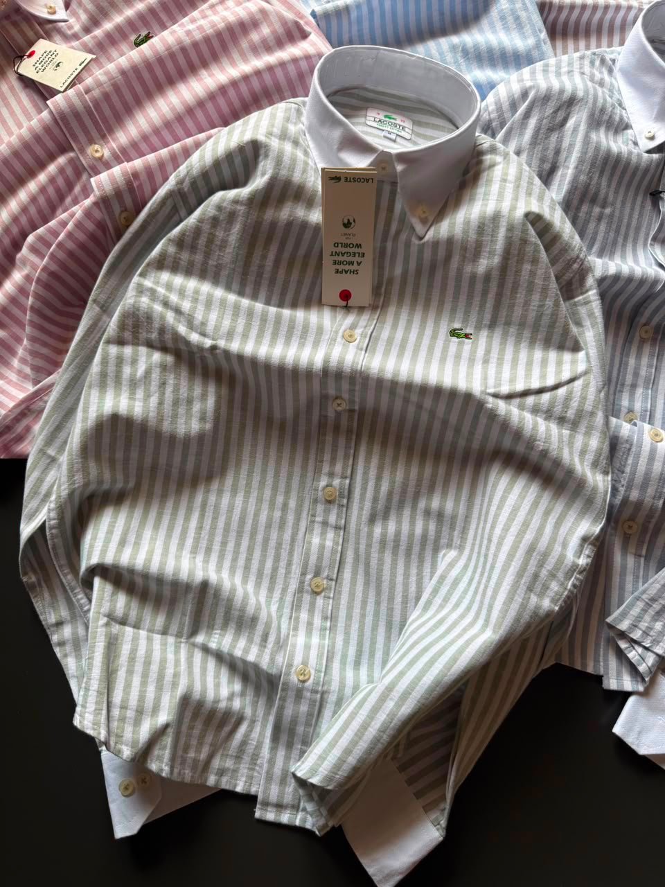 Buy Lacos_tee Linen Stripe Shirt Premium - Image 4