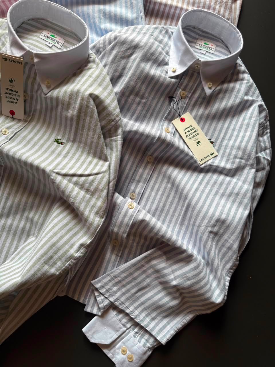 Buy Lacos_tee Linen Stripe Shirt Premium - Image 9