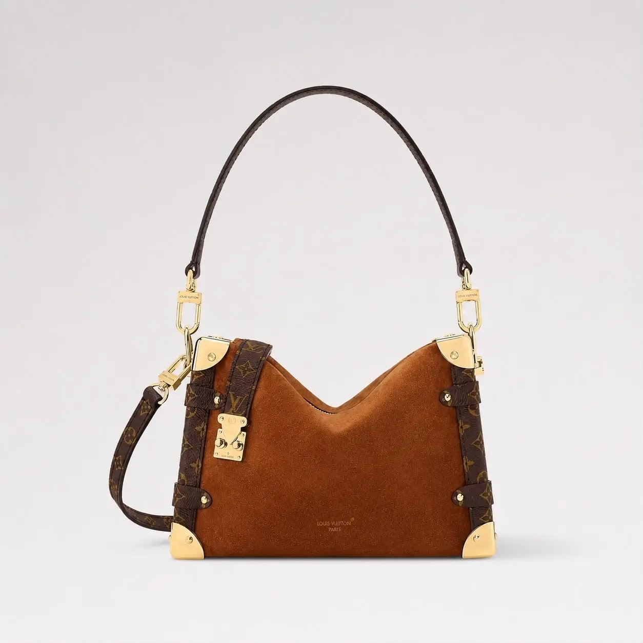Buy Loui_s Vuitt_onn Suede Side Trunk Bag