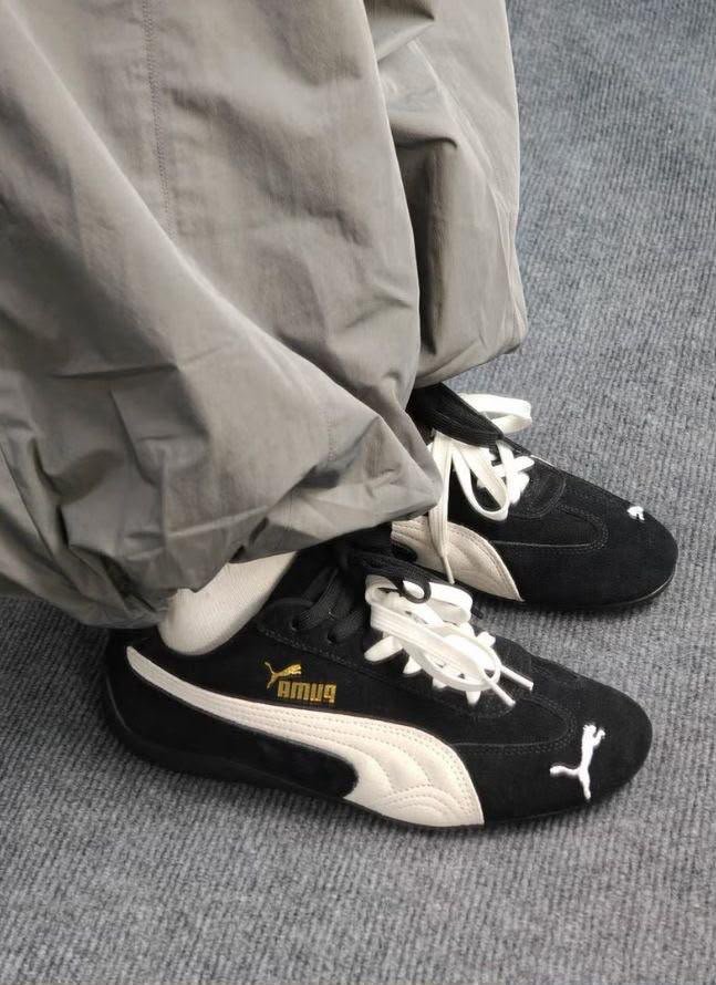Buy Pu_maa Speed Cat Black White Shoes - Image 5