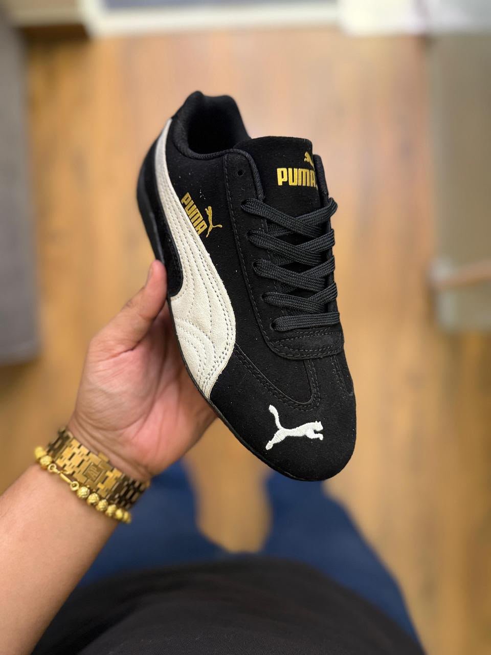 Buy Pu_maa Speed Cat Black White Shoes - Image 2
