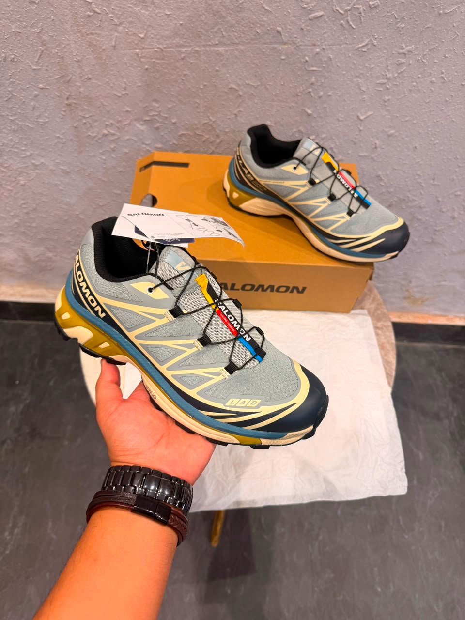Buy Salom_onn XT Lab GoreTex Mist Blue Shoe