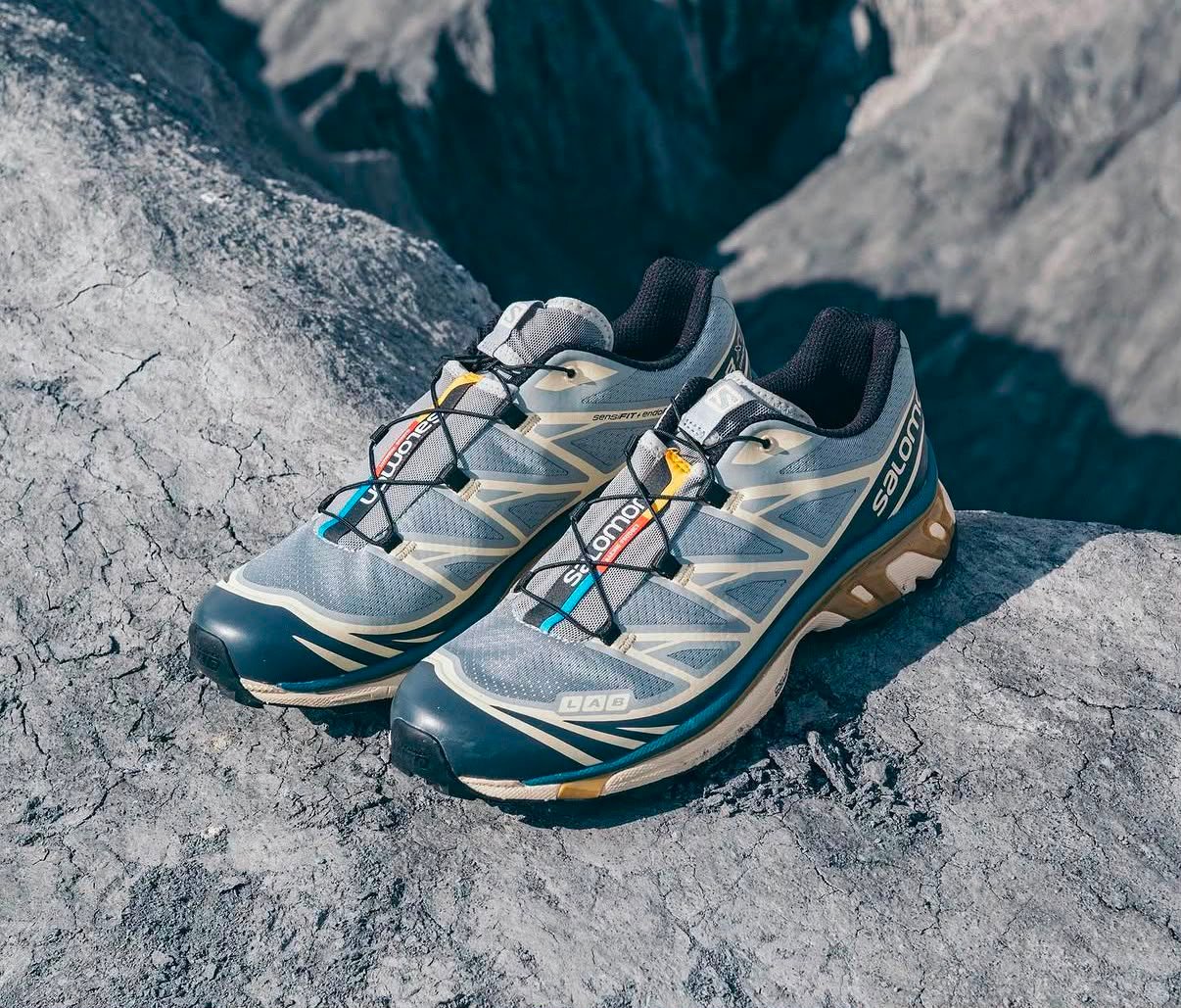 Buy Salom_onn XT Lab GoreTex Mist Blue Shoe - Image 8