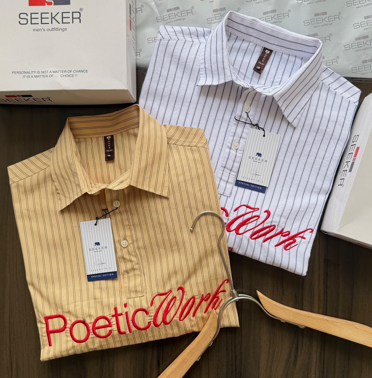Buy Seek_err OG Boxy Fit Half Button Shirt - Image 3