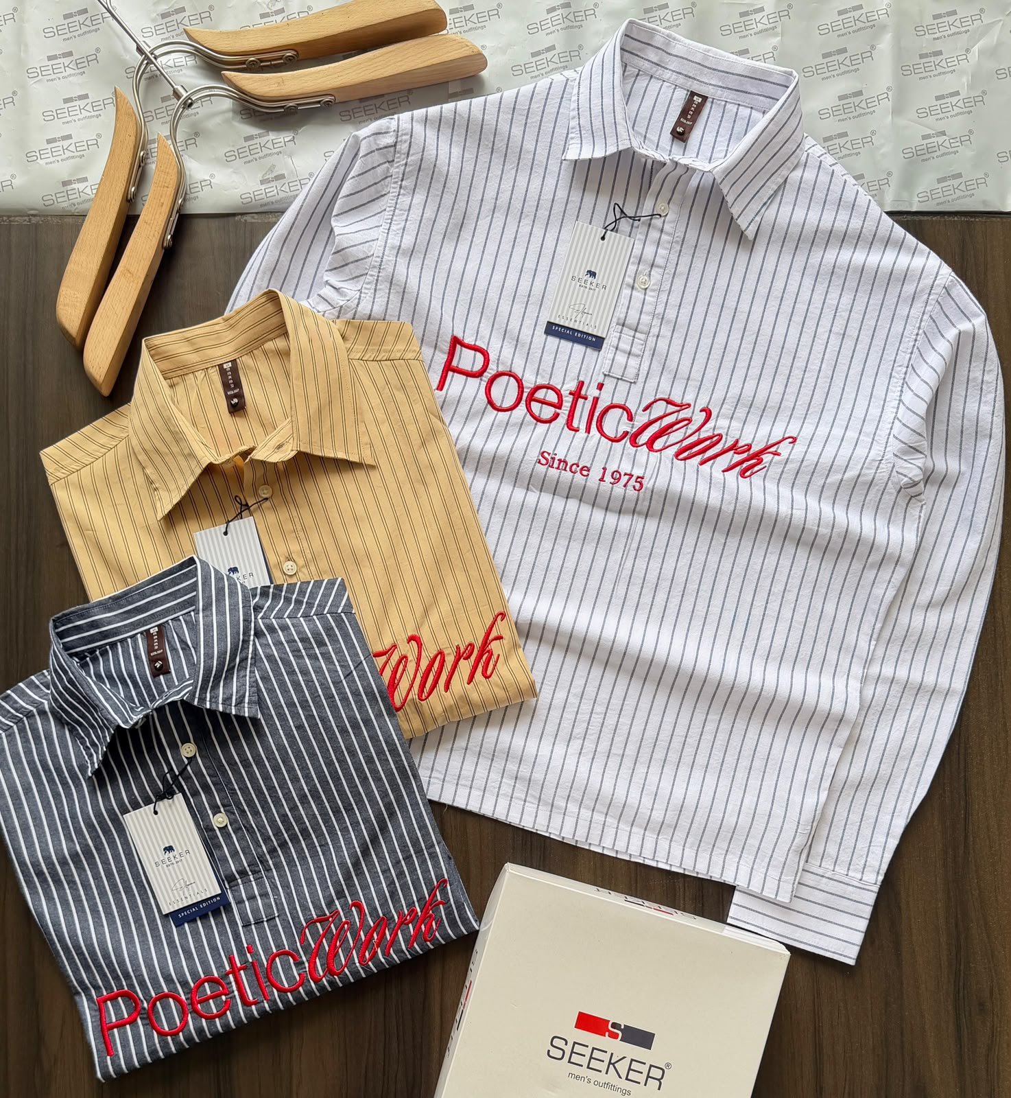 Buy Seek_err OG Boxy Fit Half Button Shirt - Image 4