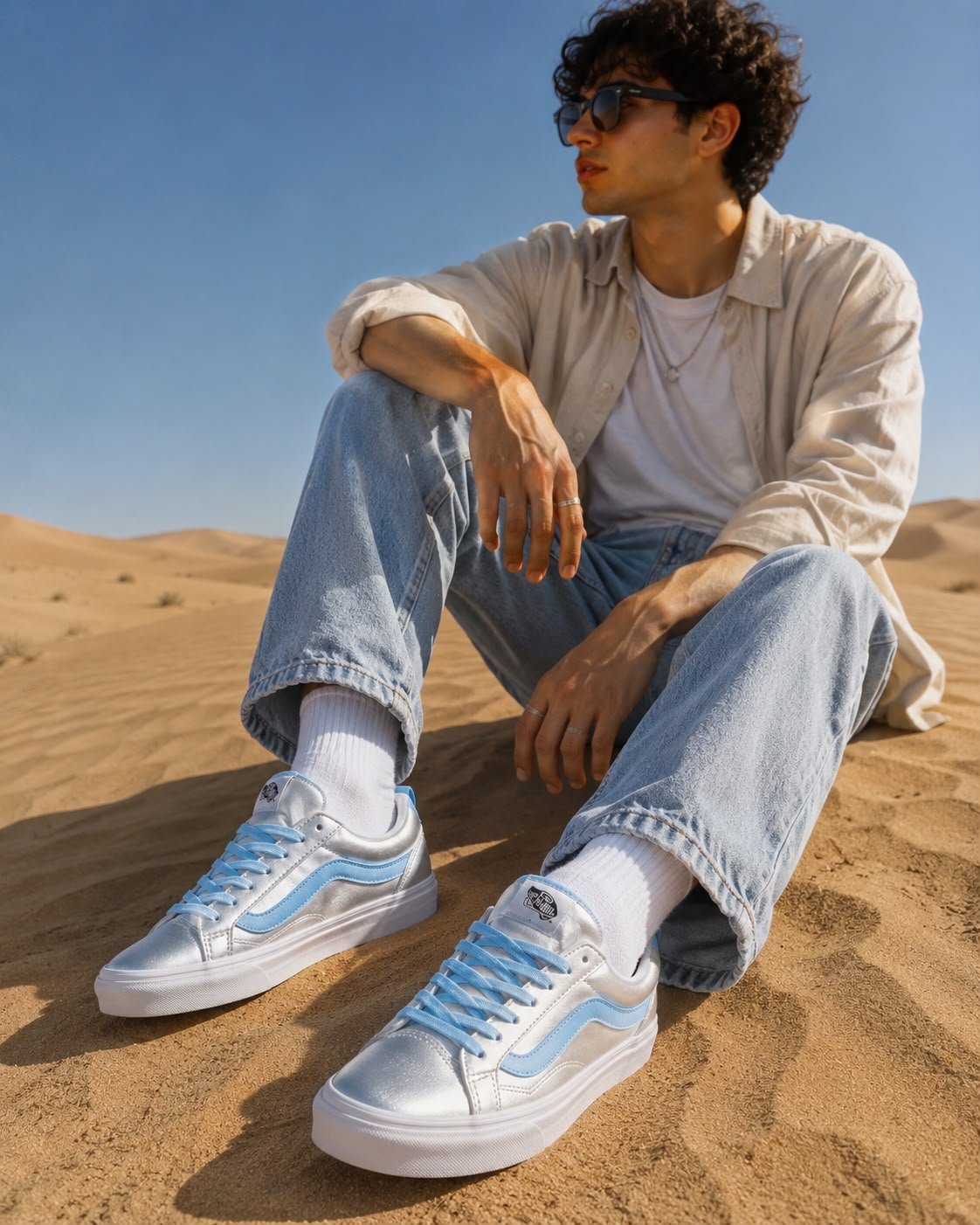 Buy Va_nss Old Skool Knu Metallic Sky Pro+ - Image 8