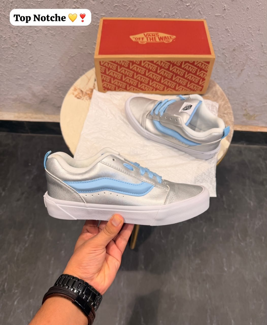 Buy Va_nss Old Skool Knu Metallic Sky Pro+ - Image 3