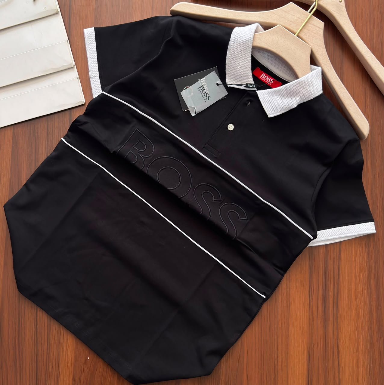 Buy BOSS Premium Collar T-Shirt Men - Image 3