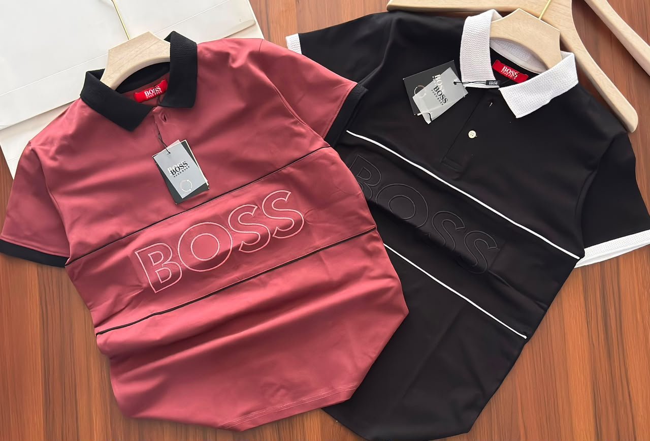 Buy BOSS Premium Collar T-Shirt Men - Image 2