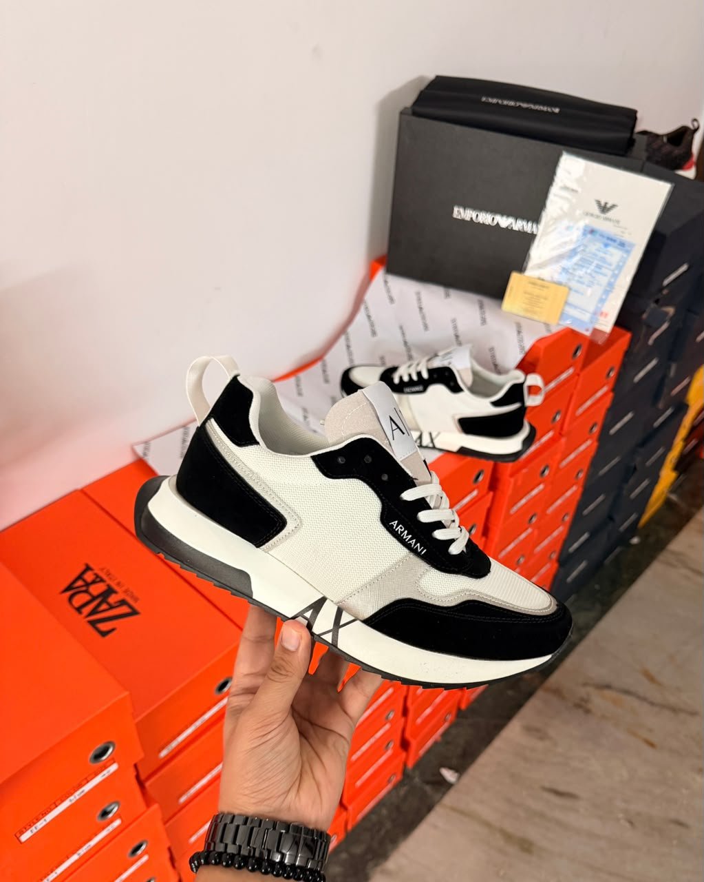 Buy Empori_o Arma_nii Luxury Italy Sneakers - Image 2