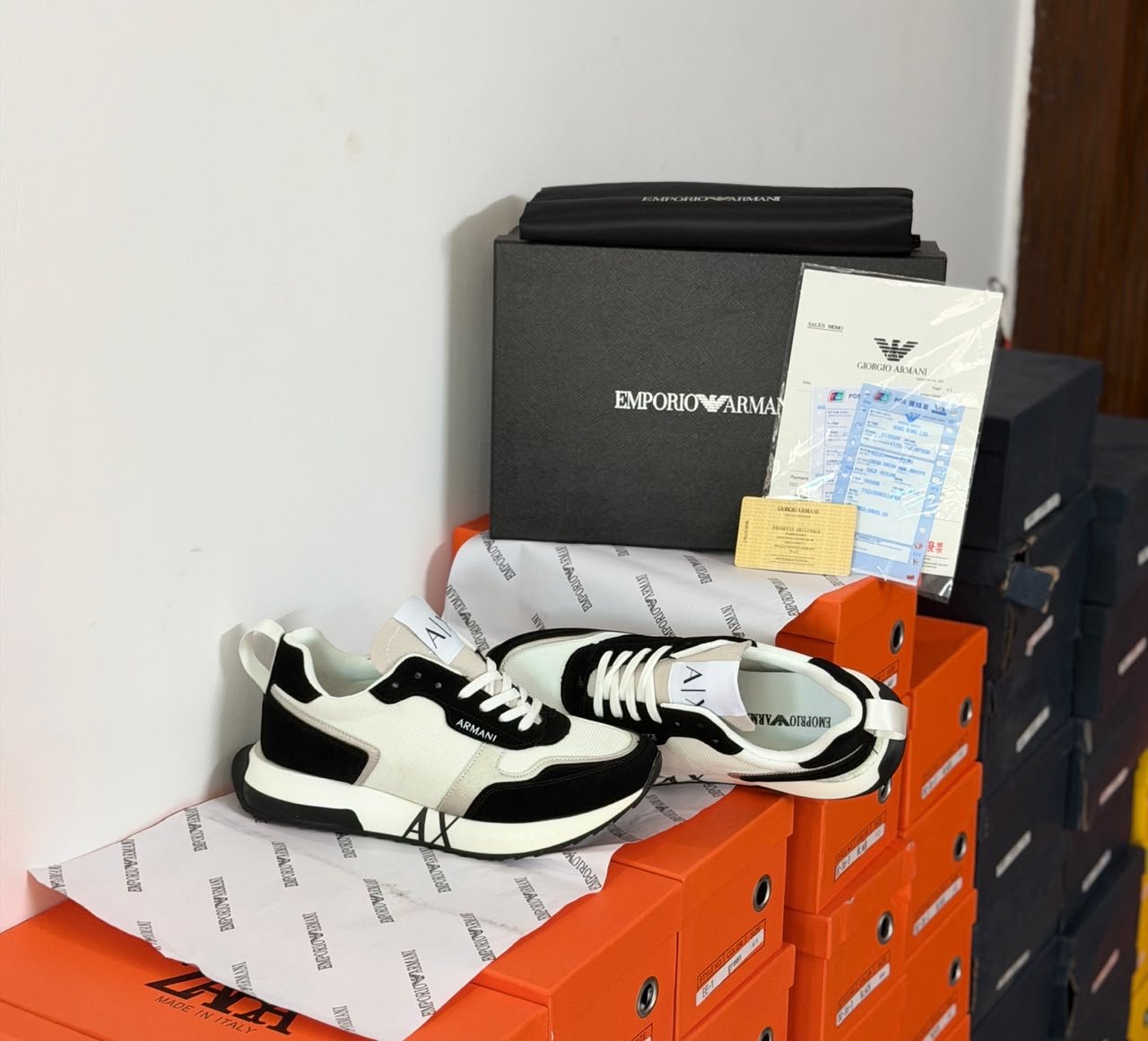Buy Empori_o Arma_nii Luxury Italy Sneakers - Image 3