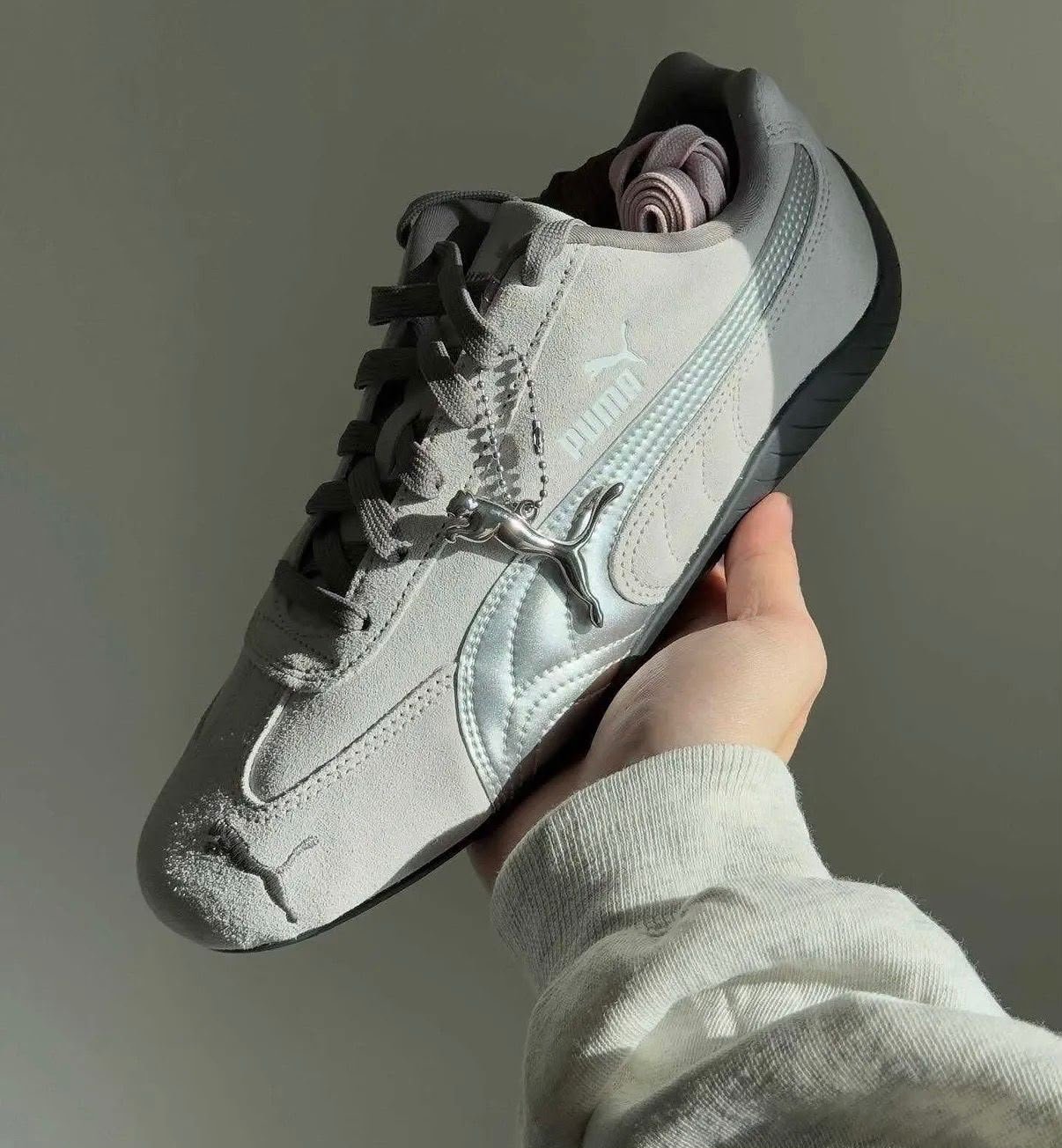 Buy PU_MAA Speed Cat Grey Silver Sneakers