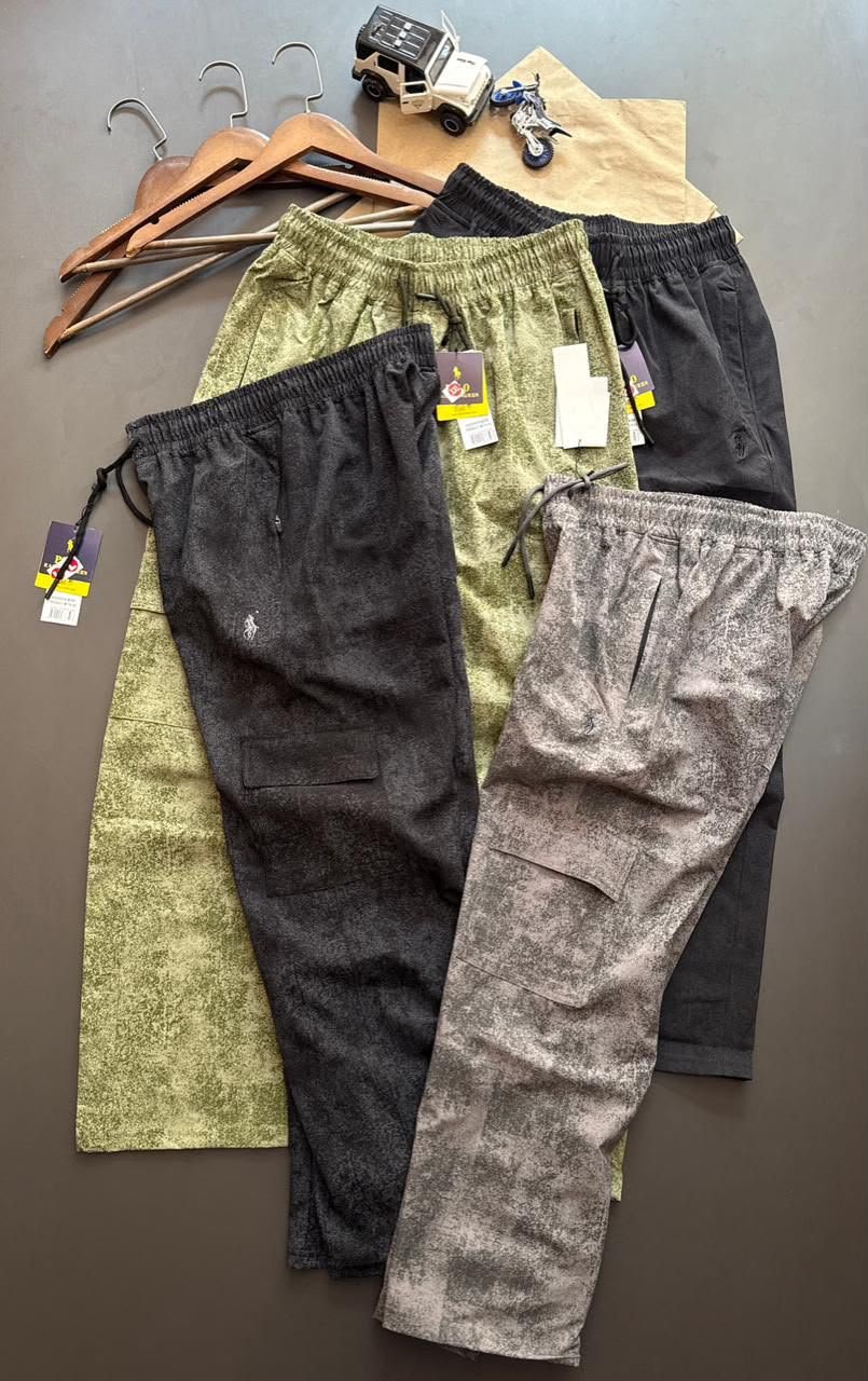 Buy Polo Lycra Terry Cargo Pattern Pants