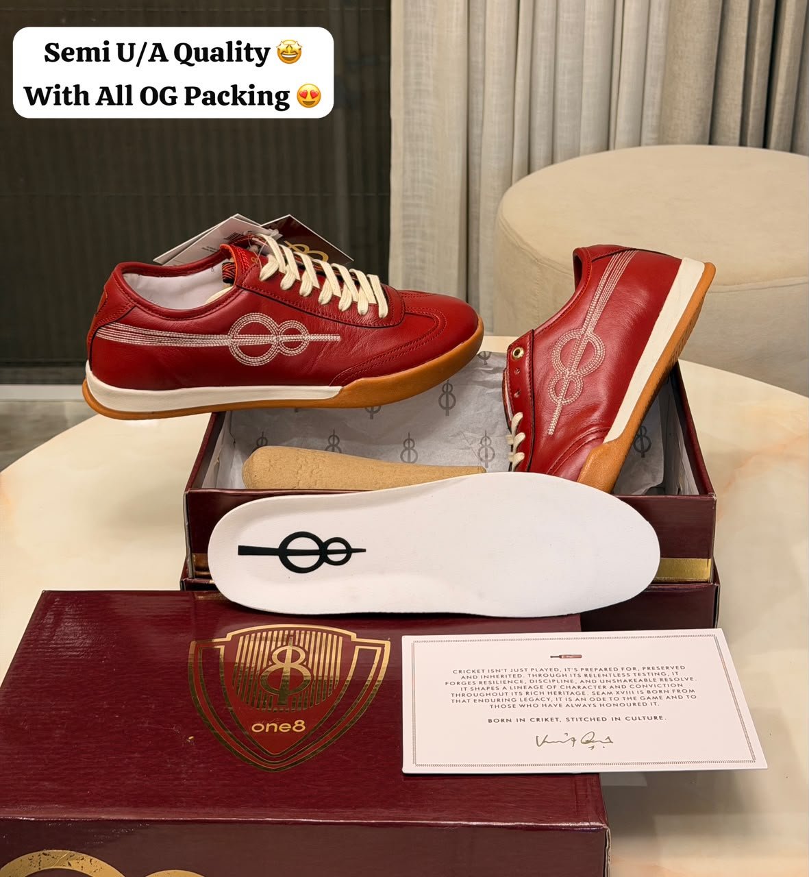Buy Virat Kohli ON_EE8 Seam 18 Cherry Shoes - Image 8