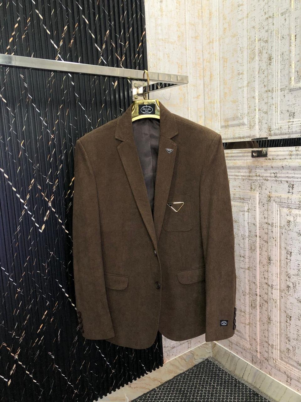 Buy Pra_daa Imported Tweed Fabric Blazer - Image 6