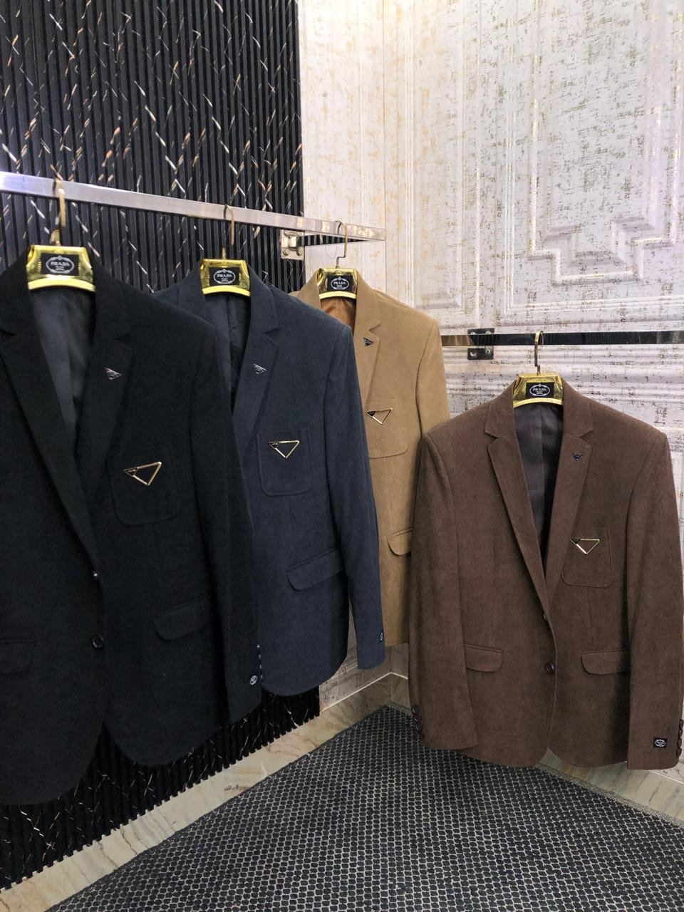 Buy Pra_daa Imported Tweed Fabric Blazer - Image 7