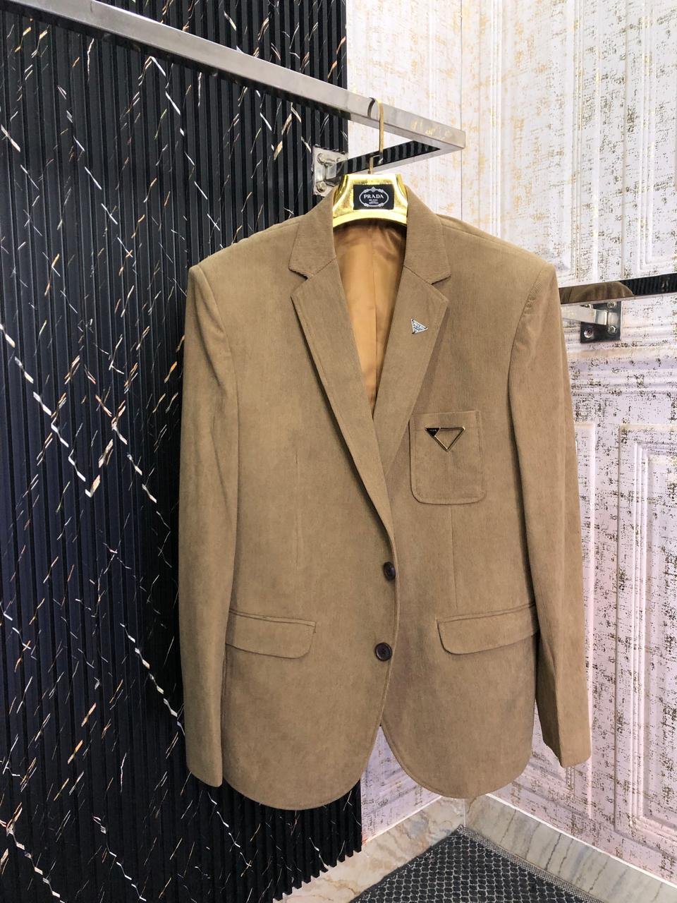 Buy Pra_daa Imported Tweed Fabric Blazer - Image 3