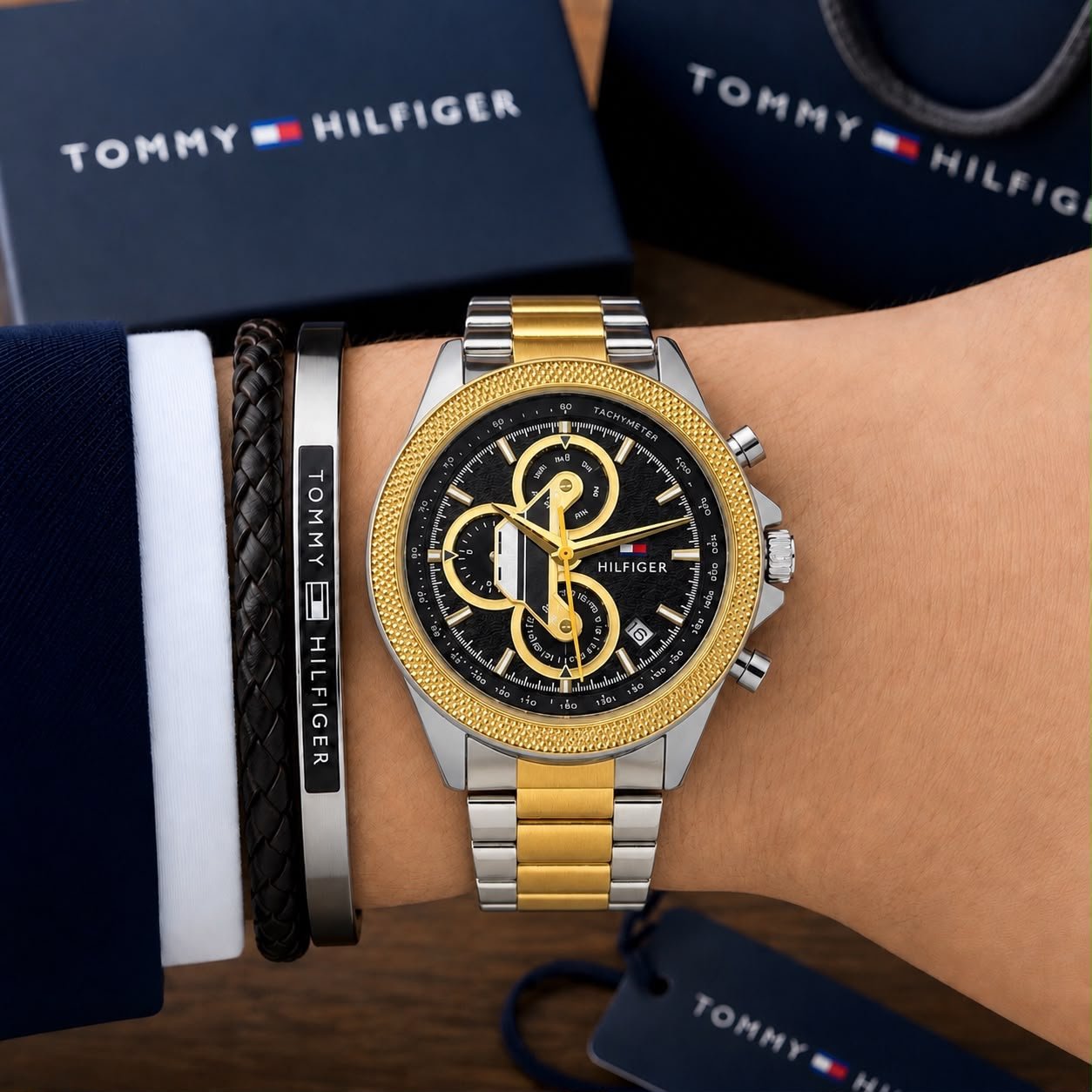 Buy Tomm_y Hilfig_err Blue Chronograph - Image 5
