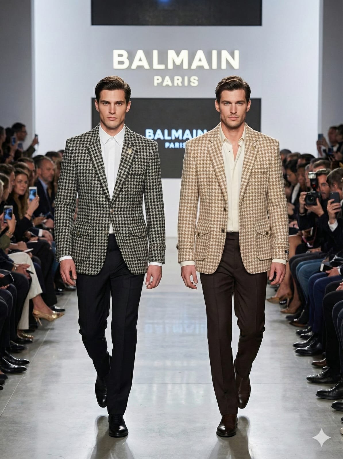 First Copy Balmain Tweed Fabric Blazer - Image 22