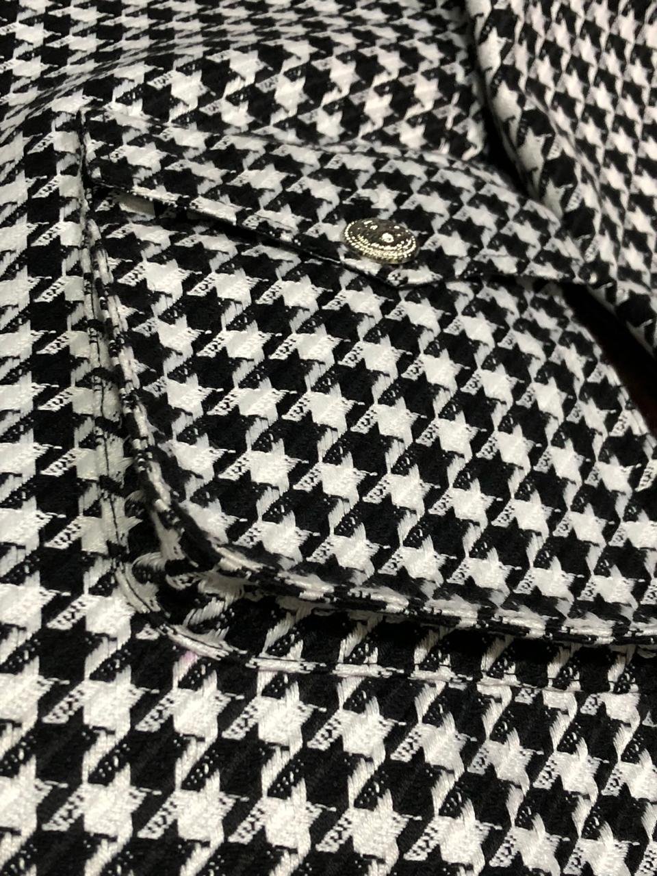First Copy Balmain Tweed Fabric Blazer - Image 12