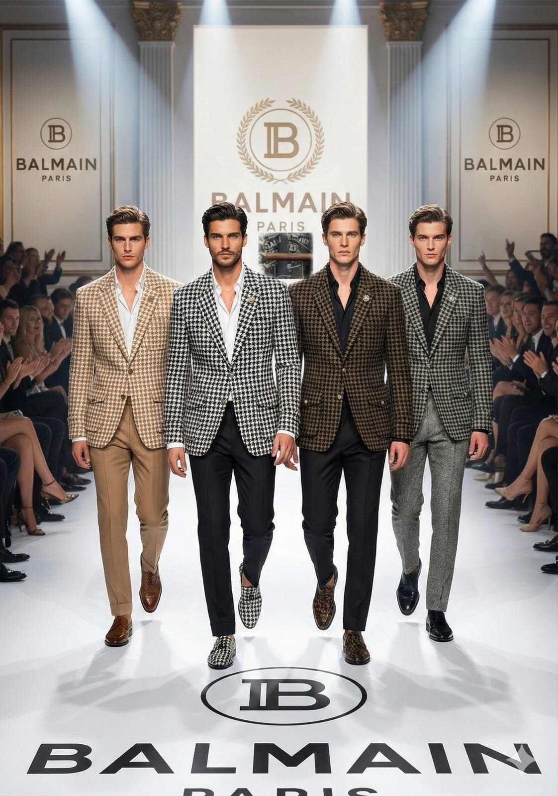 First Copy Balmain Tweed Fabric Blazer - Image 4
