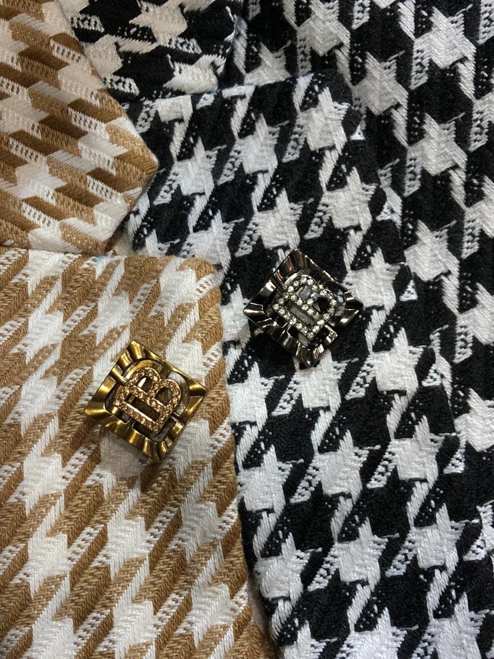 First Copy Balmain Tweed Fabric Blazer - Image 18