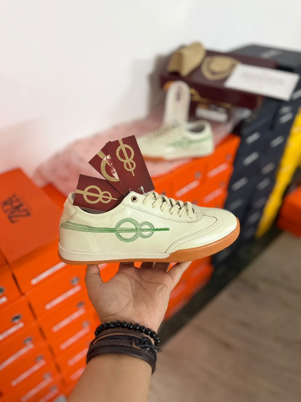 First Copy Virat Kohli One8 Seam White Sneakers - Image 5