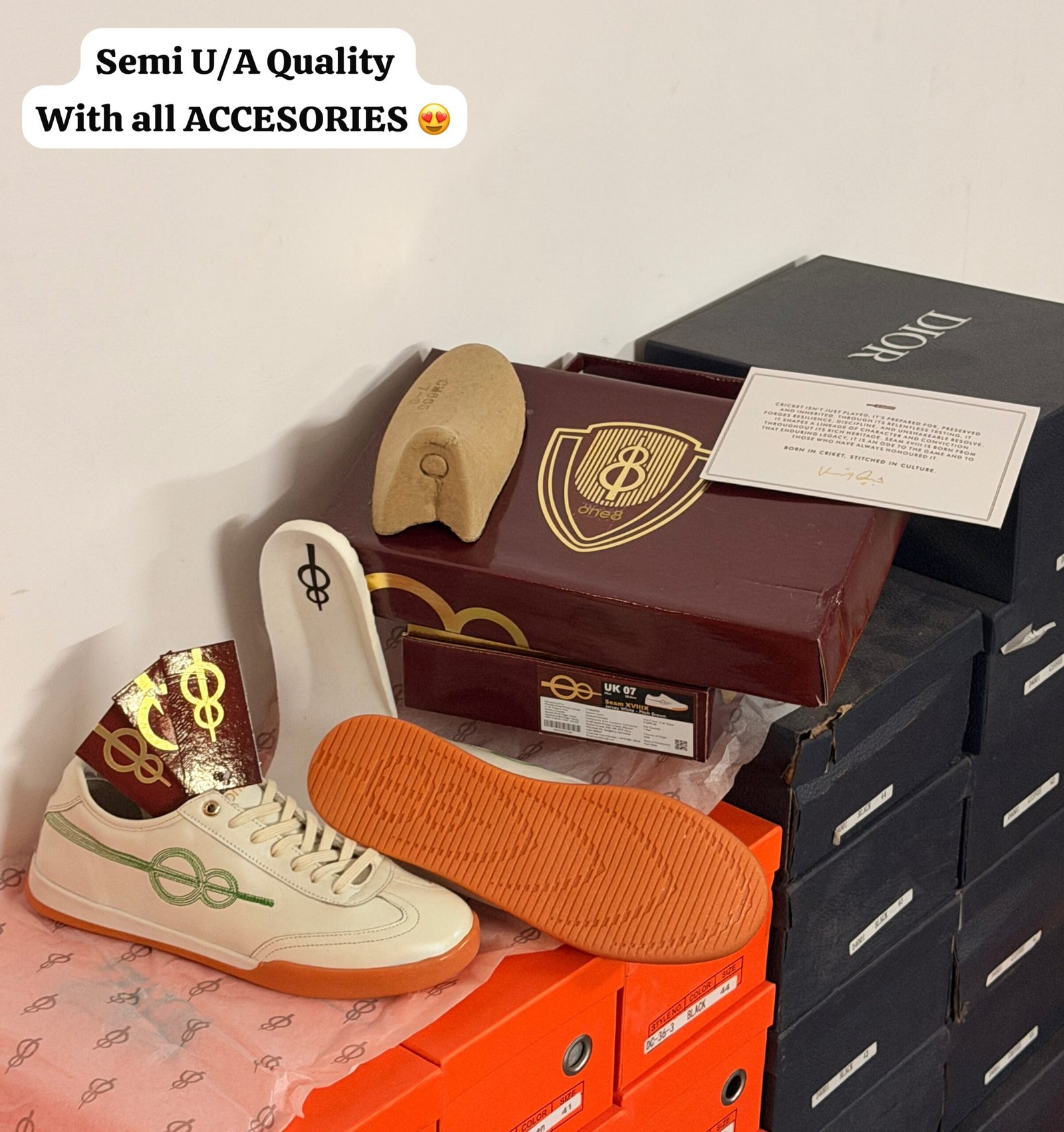 First Copy Virat Kohli On_ee8 White Sneakers for Men - Image 4