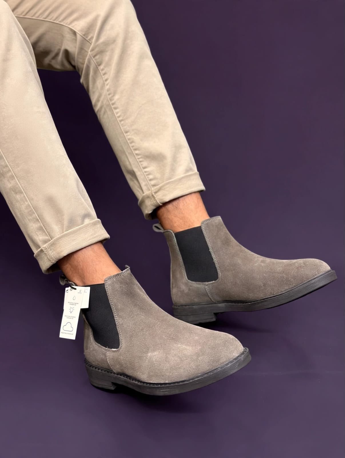 First Copy Zara Brown Leather Chelsea Boots - Image 5