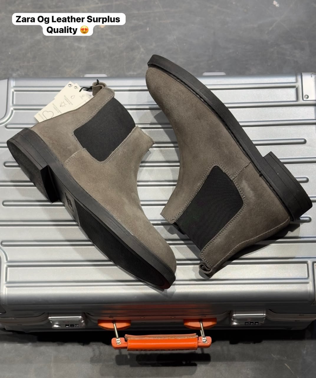 First Copy Zara Brown Leather Chelsea Boots - Image 11