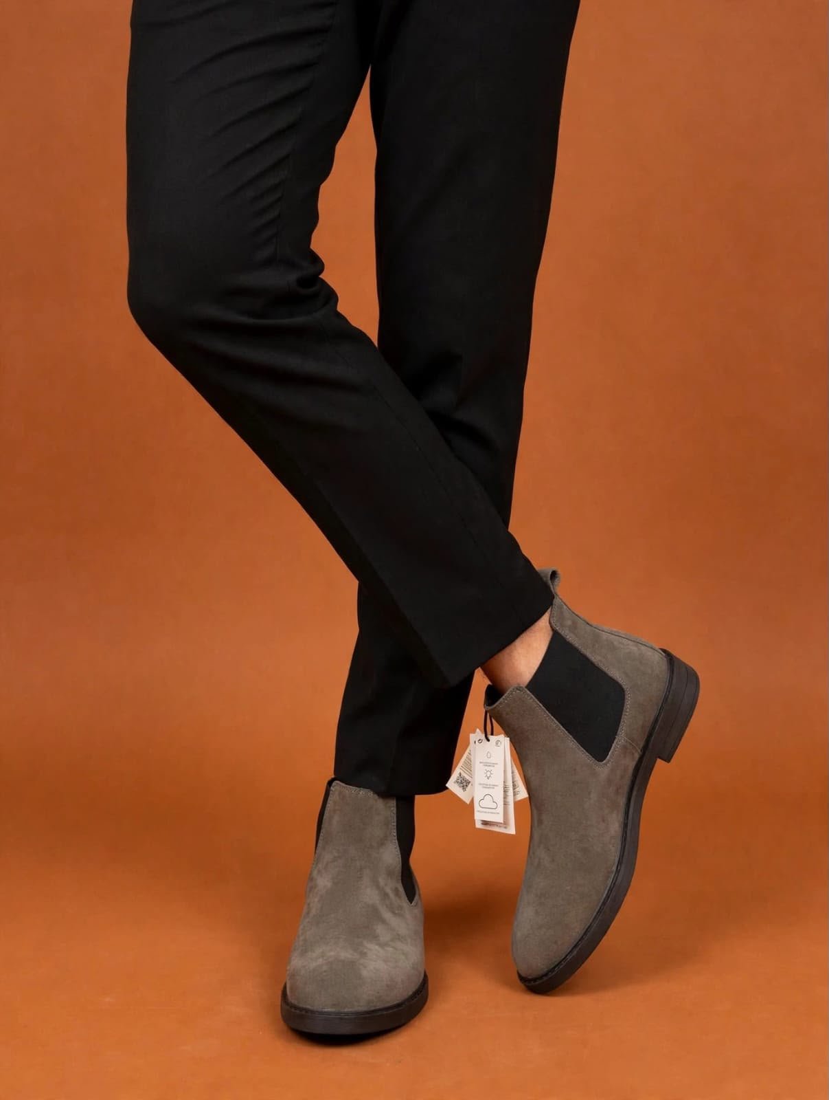 First Copy Zara Brown Leather Chelsea Boots - Image 10