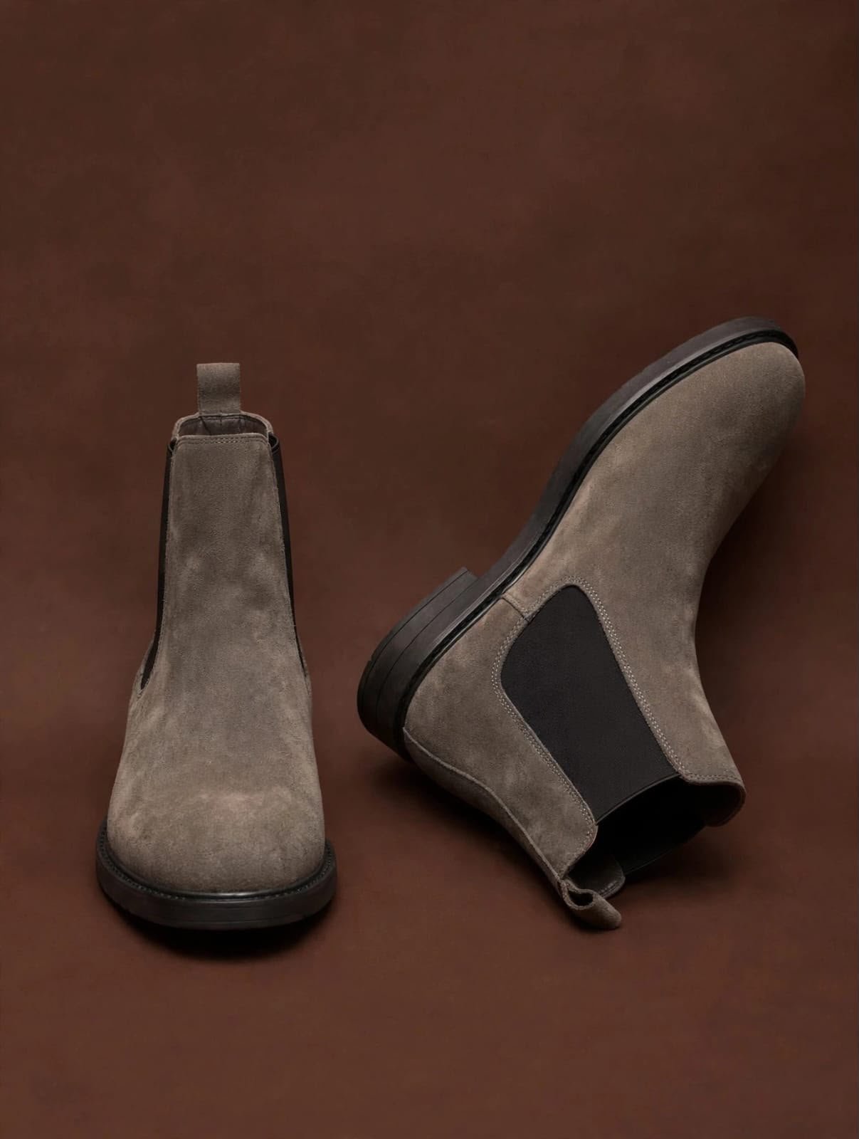 First Copy Zara Brown Leather Chelsea Boots - Image 7